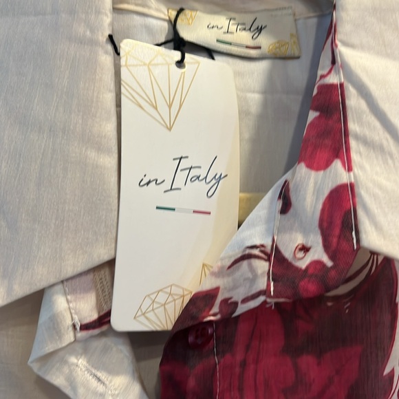 Chic Floral Button maxi dress made in Italy - Picture 4 of 4